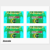 Rainy Day Fun: Het perspectief van een bij. "Ik be Rechthoekige Sticker (Vel)