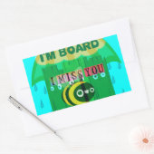 Rainy Day Fun: Het perspectief van een bij. "Ik be Rechthoekige Sticker (Envelop)