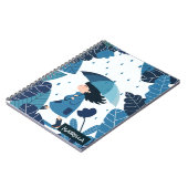 Rainy Day Girl Spiral Foto Notitieboek (Linkerzijde)