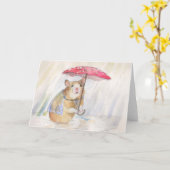 Rainy Day - Go Away! beroemd gemaakt door Christin Kaart (Gele Bloem)