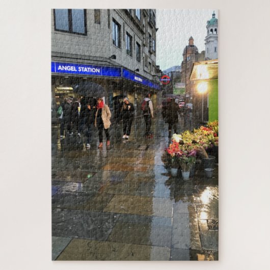 Rainy Day in Angel Islington North London UK Legpuzzel (Verticaal)
