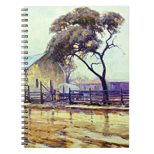 Rainy Day in Bandera door Julian Onderdonk Notitieboek (Voorkant)