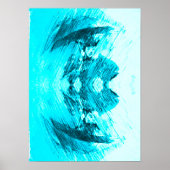 Rainy day in blauw poster (Voorkant)