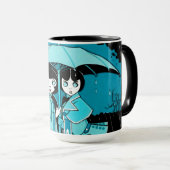 Rainy Day in Blue Mok (Voorkant rechts)