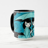 Rainy Day in Blue Mok (Voorkant links)