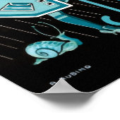 Rainy Day in Blue Poster (Hoek)