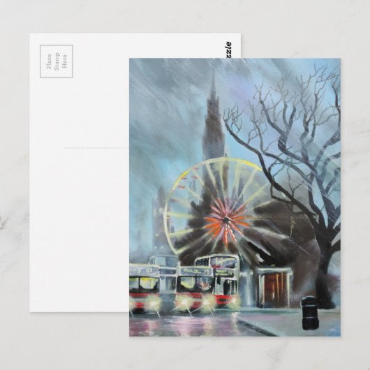 Rainy day in Edinburgh Briefkaart (Voorkant / Achterkant)