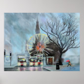 Rainy day in Edinburgh Poster (Voorkant)