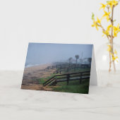 Rainy Day in Flagler Beach Florida Kaart (Gele Bloem)