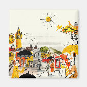 Rainy Day in Londen Magneet (Voorkant)