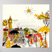Rainy Day in Londen Poster (Voorkant)