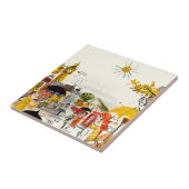 Rainy Day in Londen Tegeltje (Zijkant)