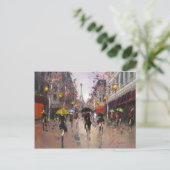 Rainy Day in Parijs Briefkaart (Staand voorkant)