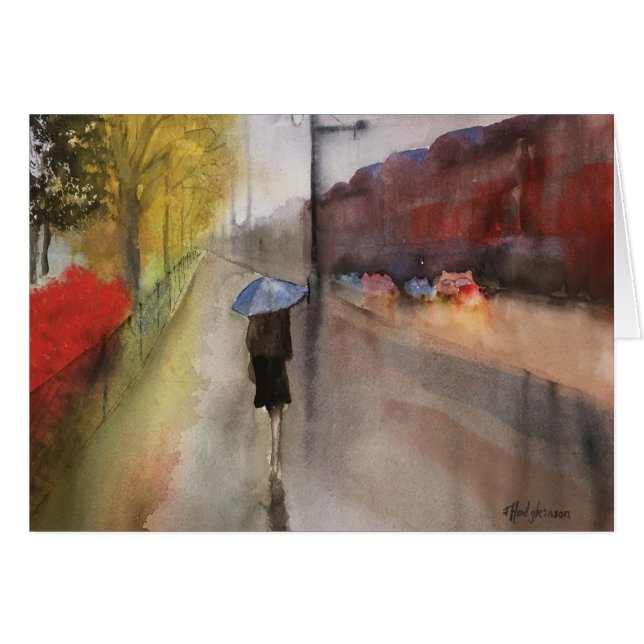 RAINY DAY IN PARIS CARD (Voorkant Horizontaal)