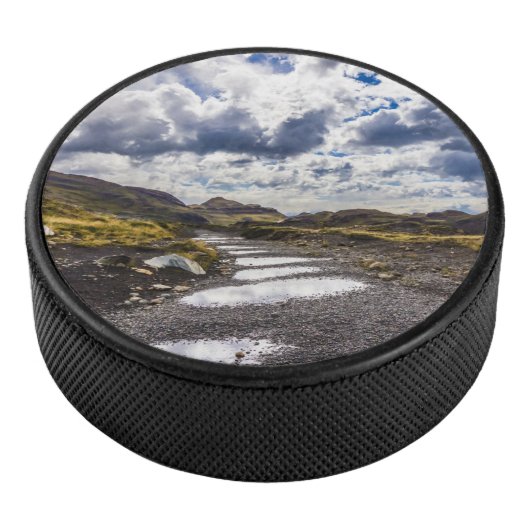 Rainy Day in Torres del Paine NP Hockey Puck (3/4)