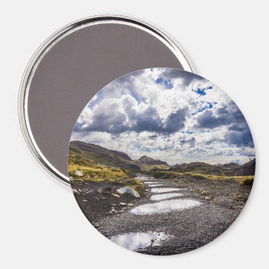 Rainy Day in Torres del Paine NP Magneet (Voorkant / Achterkant)