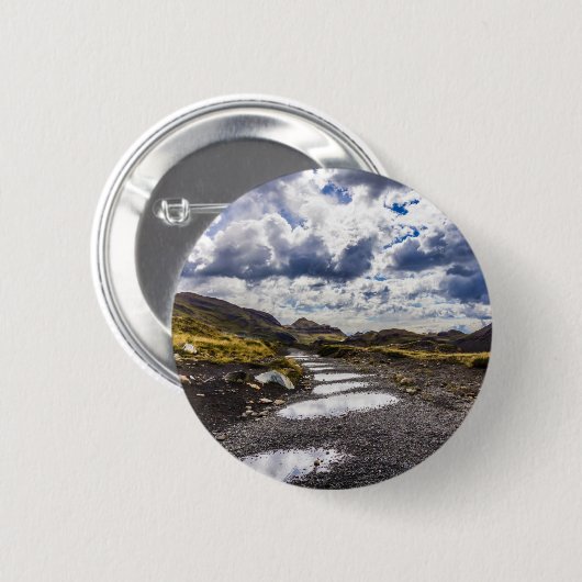 Rainy Day in Torres del Paine NP Ronde Button 5,7 Cm (Voorkant /achterkant)