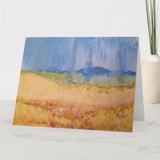 Rainy day juichen aanmoedigingscitaat op kaart (Voorkant)