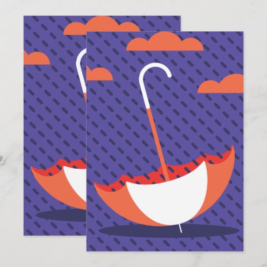 Rainy Day Kaart (Voorkant / Achterkant)