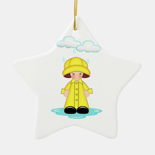 Rainy Day Keramisch Ornament (Voorkant)