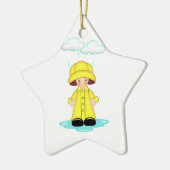 Rainy Day Keramisch Ornament (Links)
