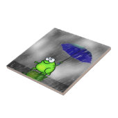 Rainy Day Kikker Tegeltje (Zijkant)