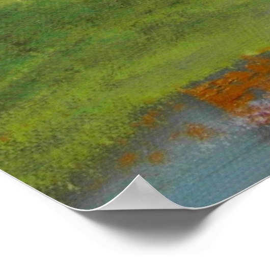 RAINY DAY KISSING COUPLE TRAM UMBRELLA POSTER (Hoek)