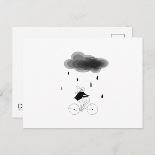 Rainy day - Kopenhagen Briefkaart (Voorkant / Achterkant)