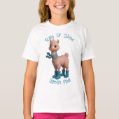 Rainy Day Llama T-shirt (Voorkant)
