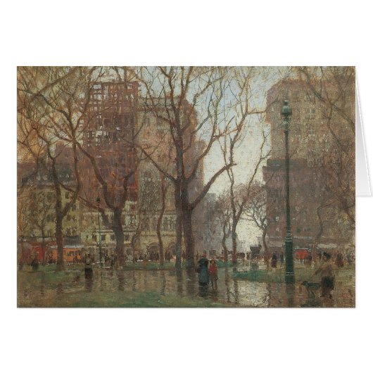 Rainy Day, Madison Square, New York, Paul Cornoyer (Voorkant Horizontaal)