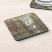 Rainy Day, Madison Square, New York, Paul Cornoyer Bier Onderzetter (Linkerzijde)