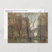 Rainy Day, Madison Square, New York, Paul Cornoyer Briefkaart (Voorkant / Achterkant)