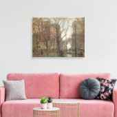 Rainy Day, Madison Square, New York, Paul Cornoyer Canvas Afdruk (Insitu (Woonkamer))