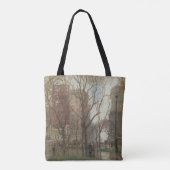 Rainy Day, Madison Square, New York, Paul Cornoyer Tote Bag (Achterkant)