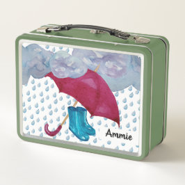 Rainy Day Metal Lunchbox