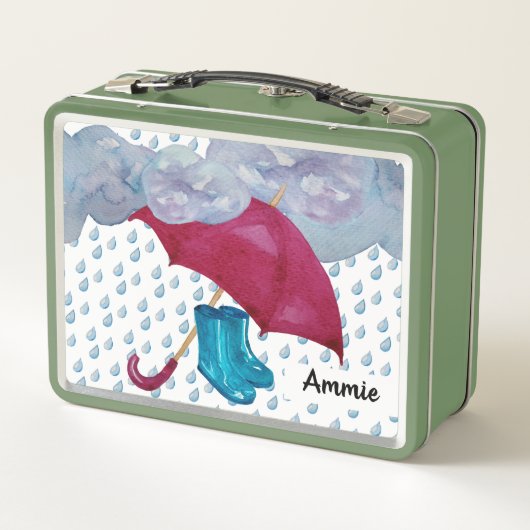Rainy Day Metal Lunchbox (Achterkant)