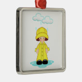 Rainy Day Metalen Ornament (Rechts)