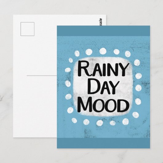 Rainy Day Mood Briefkaart (Voorkant / Achterkant)