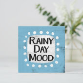 Rainy Day Mood Wenskaart Kaart (Staand voorkant)
