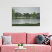 Rainy Day op het Koudmeer Canvas Afdruk (Insitu (Woonkamer))