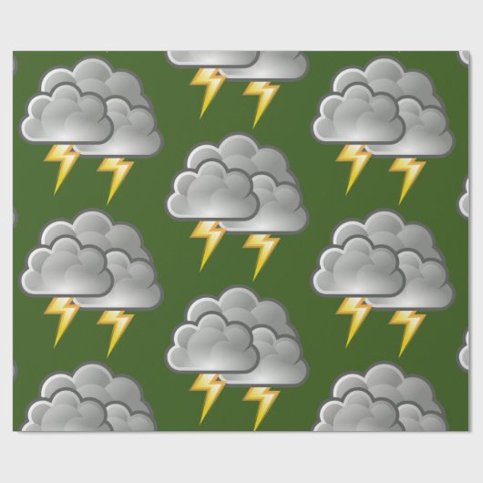 Rainy Day Penguin Thunder_Cove Cadeaupapier (Vlak)