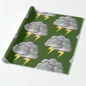 Rainy Day Penguin Thunder_Cove Cadeaupapier (Uitgerold)
