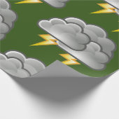 Rainy Day Penguin Thunder_Cove Cadeaupapier (Hoek)