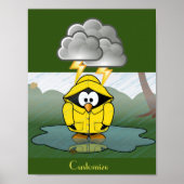 Rainy Day Penguin Thunder_Cove Poster (Voorkant)