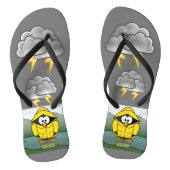 Rainy Day Penguin Thunder_Cove Teenslippers (Voetbed)