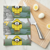 Rainy Day Penguin Thunder_Cove Theedoek (Quarter Fold)