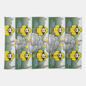 Rainy Day Penguin Thunder_Cove Theedoek (Horizontaal)