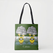 Rainy Day Penguin Thunder_Cove Tote Bag (Voorkant)