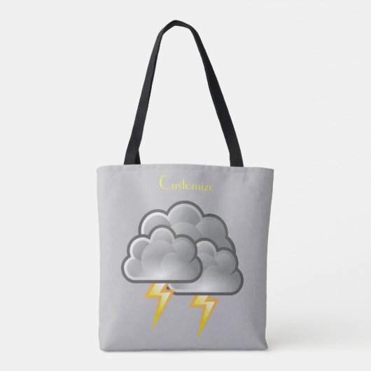 Rainy Day Penguin Thunder_Cove Tote Bag (Achterkant)