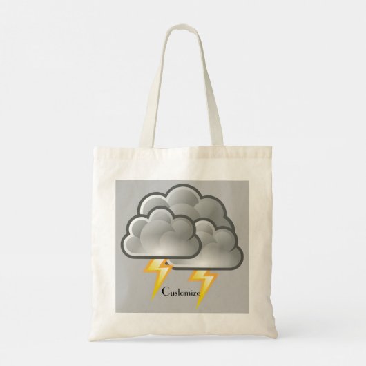 Rainy Day Penguin Thunder_Cove Tote Bag (Achterkant)
